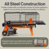imageSuperHandy Log Splitter Electric Portable 6 Ton Ram System 134eHP 15Amp 1500Watt Motor Horizontal Full Beam with Steel Wedge for Fire Wood Splitting Forestry