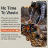 imageSuperHandy Log Splitter Electric Portable 6 Ton Ram System 134eHP 15Amp 1500Watt Motor Horizontal Full Beam with Steel Wedge for Fire Wood Splitting Forestry