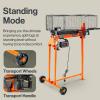 imageSuperHandy Log Splitter Electric Portable 6 Ton Ram System 134eHP 15Amp 1500Watt Motor Horizontal Full Beam with Steel Wedge for Fire Wood Splitting Forestry
