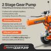 imageSuperHandy Log Splitter Portable 20 Ton Rapid Auto Return Ram System Bucher Gear Pump 7HP Engine Horizontal Full Beam Steel Wedge Firewood Splitting Forestry HarvestingOrange