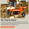 imageSuperHandy Log Splitter Portable 20 Ton Rapid Auto Return Ram System Bucher Gear Pump 7HP Engine Horizontal Full Beam Steel Wedge Firewood Splitting Forestry HarvestingOrange