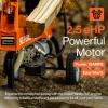 imageSuperHandy Log Splitter Portable Electric 14 Ton Rapid Auto Return Hydraulic Ram System Bucher Gear Pump 25eHP 15Amp Motor Horizontal Full Beam Steel Wedge Firewood Splitting Forestry Harvesting