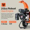 imageSuperHandy Mini Wood Chipper Shredder Mulcher Heavy Duty 7HP Compact Design 3quot Inch Max CapacityGUO0351