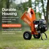 imageSuperHandy Mini Wood Chipper Shredder Mulcher Heavy Duty 7HP Compact Design 3quot Inch Max CapacityGUO0351