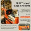 imageSuperHandy Portable 25 Ton Gas Log Splitter with 7HP Engine Bucher Gear Pump and HorizontalVertical Half Beam Steel Wedge for Firewood Splitting and Forestry Harvesting