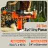 imageSuperHandy Portable 25 Ton Gas Log Splitter with 7HP Engine Bucher Gear Pump and HorizontalVertical Half Beam Steel Wedge for Firewood Splitting and Forestry Harvesting