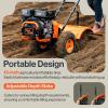 imageSuperHandy Rear Tine Tiller  7HP Engine 16quot Width ampamp 12quot Depth Cultivator  Garden Soil Prep for Planting ampamp Vegetable Beds