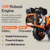 imageSuperHandy Rear Tine Tiller  7HP Engine 16quot Width ampamp 12quot Depth Cultivator  Garden Soil Prep for Planting ampamp Vegetable Beds