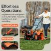 imageSuperHandy Rear Tine Tiller  7HP Engine 16quot Width ampamp 12quot Depth Cultivator  Garden Soil Prep for Planting ampamp Vegetable Beds