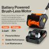 imageSuperHandy Snow ThrowerPower Shovel Cordless Rechargeable DC 20V Handheld Lightweight  10quot in Width 5quot in Depth 25 ft Throwing Distance 300 lbs per Min2025