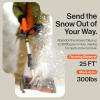 imageSuperHandy Snow ThrowerPower Shovel Cordless Rechargeable DC 20V Handheld Lightweight  10quot in Width 5quot in Depth 25 ft Throwing Distance 300 lbs per Min2025
