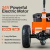 imageSuperHandy Trailer Dolly Electric Power 2800LBS Max Trailer Weight 450LBS Max Tongue Weight DC 24V 500W 24V 7Ah Powered Heavy Duty Commercial Jack Lever 2quot Ball Mount Included