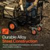 imageSuperHandy Utility Service Cart Power Wagon Wheelbarrow Electric 48V DC LiIon Powered 660Lbs Load and 1000Lbs Hauling Capacity Farm and Garden All Purpose Modular Cargo Bed