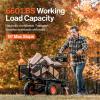 imageSuperHandy Utility Service Cart Power Wagon Wheelbarrow Electric 48V DC LiIon Powered 660Lbs Load and 1000Lbs Hauling Capacity Farm and Garden All Purpose Modular Cargo Bed