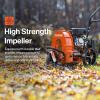 imageSuperHandy Walk Behind Leaf Blower Wheeled ManualPropelled 7HP 209cc 4 Stroke Wind Force of 150 MPH  1270 CFM at 3600RPM