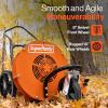 imageSuperHandy Walk Behind Leaf Blower Wheeled ManualPropelled 7HP 209cc 4 Stroke Wind Force of 150 MPH  1270 CFM at 3600RPM
