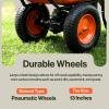imageSuperHandy Wheelbarrow Utility Cart Electric 24V DC 330lbs Max Load Barrel Dump Material Debris Hauler Amazon Exclusive
