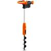 imageSuperHandy Earth Auger Electric Power Head w 12quot x 3quot Auger Bit 20V 4Ah Rechargeable BatteryCharger for Earth BurrowingDrilling ampamp Post Hole Digging