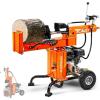 imageSuperHandy Portable 25 Ton Gas Log Splitter with 7HP Engine Bucher Gear Pump and HorizontalVertical Half Beam Steel Wedge for Firewood Splitting and Forestry Harvesting