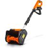 imageSuperHandy Snow ThrowerPower Shovel Cordless Rechargeable DC 20V Handheld Lightweight  10quot in Width 5quot in Depth 25 ft Throwing Distance 300 lbs per Min2025