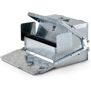 imageSuperHandy Chicken Feeder Automatic 20lbs 9kg Capacity Trough Feeds 612 PoultryFowl Up to 10 days Keeps Dry with Spill Proof Galvanized Steel Bird Prevention for Chickens Pheasants or Roosters