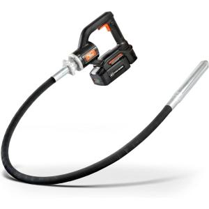 imageSuperHandy Concrete Vibrating Power Tool 13k VPM 49 Ft Flex Hose Immersion Shaft Cement Vibrator Cordless Handheld 48V 2Ah Battery Brushless Motor  Remove Air Bubble Level ampamp Mix Concrete