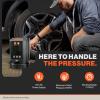 imageSuperHandy Automatic Tire Pressure Gauge  Wall Mountable AppBluetooth Control HighAccuracy Digital Gauge 25FT Air Hose Ideal for Cars Trucks ATVs and More