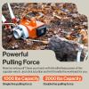 imageSuperHandy Capstan Winch  Cordless Brushless Motor 2000lb Max Pull Force Portable LiIon Battery Powered 1 Ton Towing Capacity for Forestry Hunting OffRoad  Low Stretch Nylon Rope Included