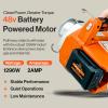 imageSuperHandy Capstan Winch  Cordless Brushless Motor 2000lb Max Pull Force Portable LiIon Battery Powered 1 Ton Towing Capacity for Forestry Hunting OffRoad  Low Stretch Nylon Rope Included