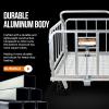 imageSuperHandy Cargo Trailer HeavyDuty Utility Cart  1200 lbs Capacity with Hitch 8quot Casters Compatible with SuperHandy Electric Tugger Cart