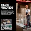 imageSuperHandy Cargo Trailer HeavyDuty Utility Cart  1200 lbs Capacity with Hitch 8quot Casters Compatible with SuperHandy Electric Tugger Cart