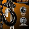 imageSuperHandy Manual Chain Block Hoist Come Along 12 Ton 1100Lbs Capacity 10 Foot Lift 2 Heavy Duty Hooks Industrial Grade Steel Construction Building Garages Warehouse Automotive Machinery