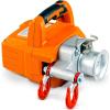 imageSuperHandy Capstan Winch  Cordless Brushless Motor 2000lb Max Pull Force Portable LiIon Battery Powered 1 Ton Towing Capacity for Forestry Hunting OffRoad  Low Stretch Nylon Rope Included