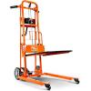 imageSuperHandy Material Lift Winch Stacker Pallet Truck Dolly Lift Table Fork Lift 330 Lbs 40quot Max Lift w 8quot Wheels Swivel Casters Patent Pending