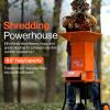 imageSuperHandy Leaf Mulcher Shredder Electric Waste Management Heavy Duty 120V AC 11quot Inch Cutting Blade 05quot Inch Cutting Capacity for Leaves Grass ampamp Clippings