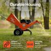 imageSuperHandy Wood Chipper Shredder Mulcher 7HP Engine Heavy Duty Compact Rotor Assembly Design 3quot Inch Max Capacity Aids in Fire Prevention and Building Firebreaks