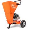 imageSuperHandy Leaf Mulcher Shredder Green and Waste Management Heavy Duty Gas Powered 34HP 1quot Inch Cutting Capacity for Leaves Grass and Clippings