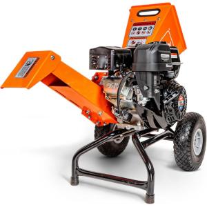 imageSuperHandy Wood Chipper Shredder Mulcher 7HP Engine Heavy Duty Compact Rotor Assembly Design 3quot Inch Max Capacity Aids in Fire Prevention and Building Firebreaks