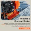 imageSuperHandy Plate Compactor Heavy Duty 7HP 4200lbs Impact Force  wWater Tank for Concrete and Dirt