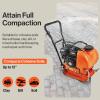 imageSuperHandy Plate Compactor Heavy Duty 7HP 4200lbs Impact Force  wWater Tank for Concrete and Dirt