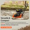 imageSuperHandy Plate Compactor Rammer 7 HP Gas Engine 4200Pounds of Compaction Force Rammer Jumping Jack Tamper 20  15 Inch Plate for Paving Landscapes Sidewalks Patios EPACARB Compliant