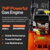 imageSuperHandy Plate Compactor  7HP 4Stroke Gas Engine 5500VPM 4200lbs Impact 20x15 Inch Base  Ideal for Asphalt Sand Slopes