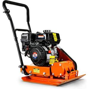 imageSuperHandy Plate Compactor  7HP 4Stroke Gas Engine 5500VPM 4200lbs Impact 20x15 Inch Base  Ideal for Asphalt Sand Slopes