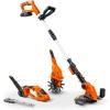 imageSuperHandy 3 in 1 Tiller Weed Wacker Hedge Trimmer ampamp Garden Shear  Cordless Battery 20V 2Ah Lightweight  for Allin1 Landscaping