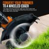 imageSuperHandy 2 in 1 Lawn Mower Edger Tool String Grass Trimmer Brush Cutter Weed Whacker Cordless Electric 20V Garden Landscaping