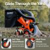 imageSuperHandy Leaf Vacuum ampamp Wood Chipper  7HP 209cc Gas Engine 101 Mulch Ratio 6Bushel Collection Bag 134quot Impeller WalkBehind Vacuum Mulcher with Castor Wheels for Lawn ampamp Yard Cleanup