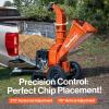 imageSuperHandy Towable Wood Chipper  4 in Chipping Capacity 15HP Gas Engine 13 in Wheels Electric Start TrailerReady with 2 in Coupler