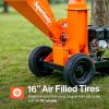 imageSuperHandy Towable Wood Chipper  4 in Chipping Capacity 15HP Gas Engine 13 in Wheels Electric Start TrailerReady with 2 in Coupler