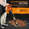imageSuperHandy 3 in 1 Leaf Blower Vacuum and Mulcher Electric 120V 12Amp Corded Debris Duster 220MPH MAX 2 Stage Variable Speed Lightweight for Yard Lawn Garden and Landscaping Renewed