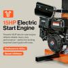 imageSuperHandy Truck Loader Leaf Vacuum  15HP Electric Start Engine Serrated Metal Impeller Hitch or Tailgate Mount Commercial Debris Vacuum for Lawn ampamp Landscape Cleanup